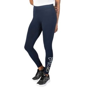 FILA Brand New High Waisted 7/8 Navy Blue Leggings